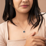 MIDNIGHT SQUARE NECKLACE
