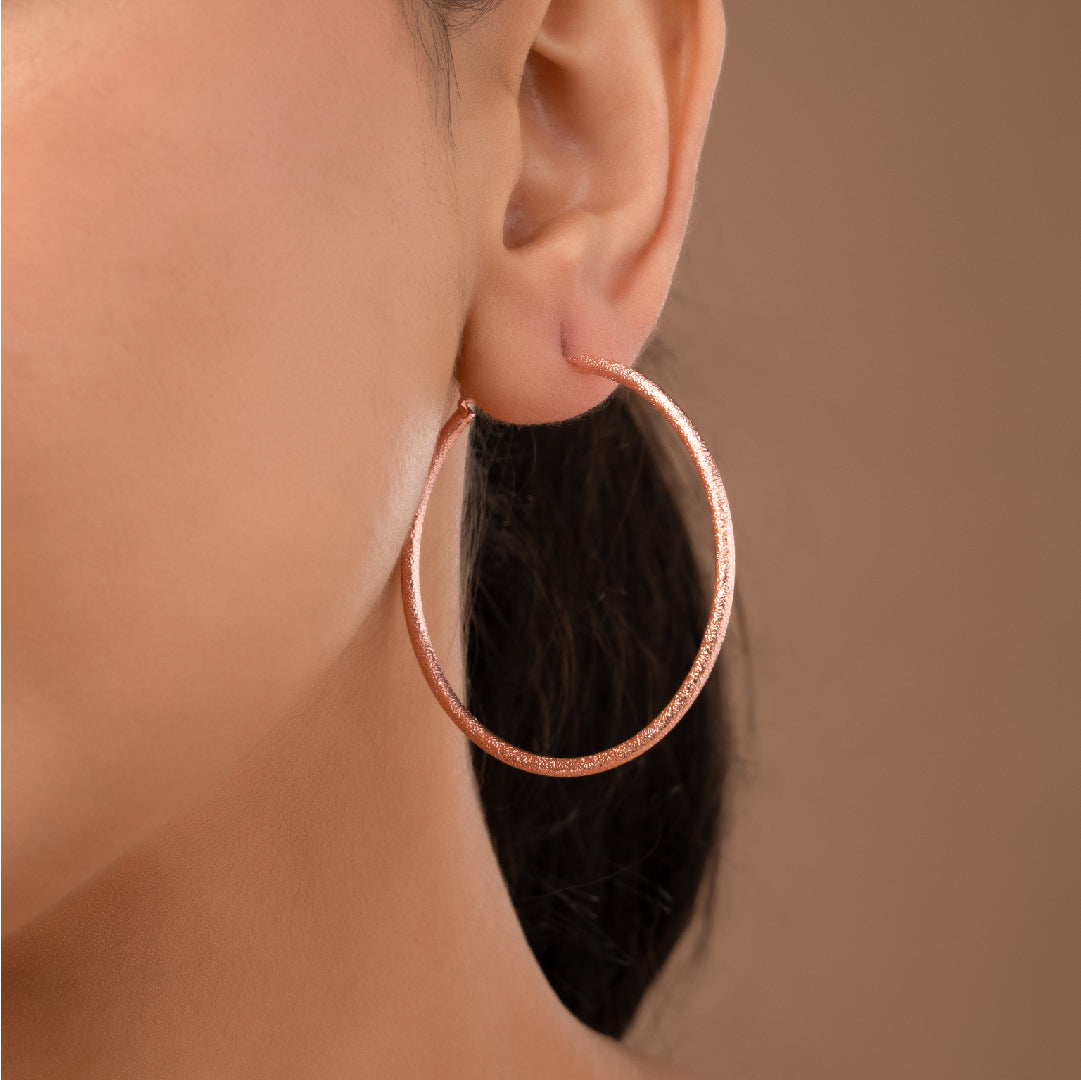 SHIMMER HOOPS EARRINGS
