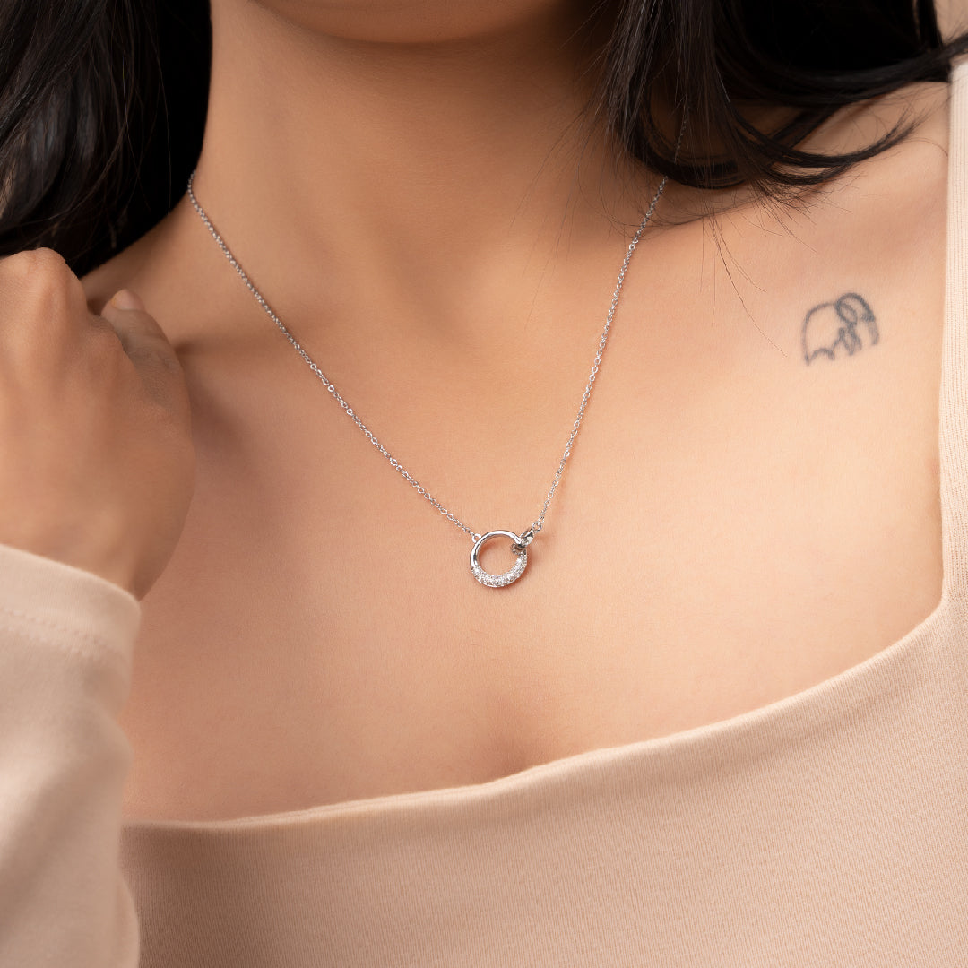 CRYSTAL RING NECKLACE