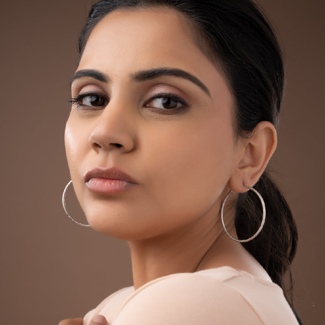 SHIMMER HOOPS EARRINGS