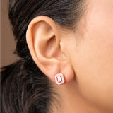 GLEAMING SOLITAIRE EARRINGS