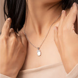 MIRRORED PETAL BLOOM NECKLACE