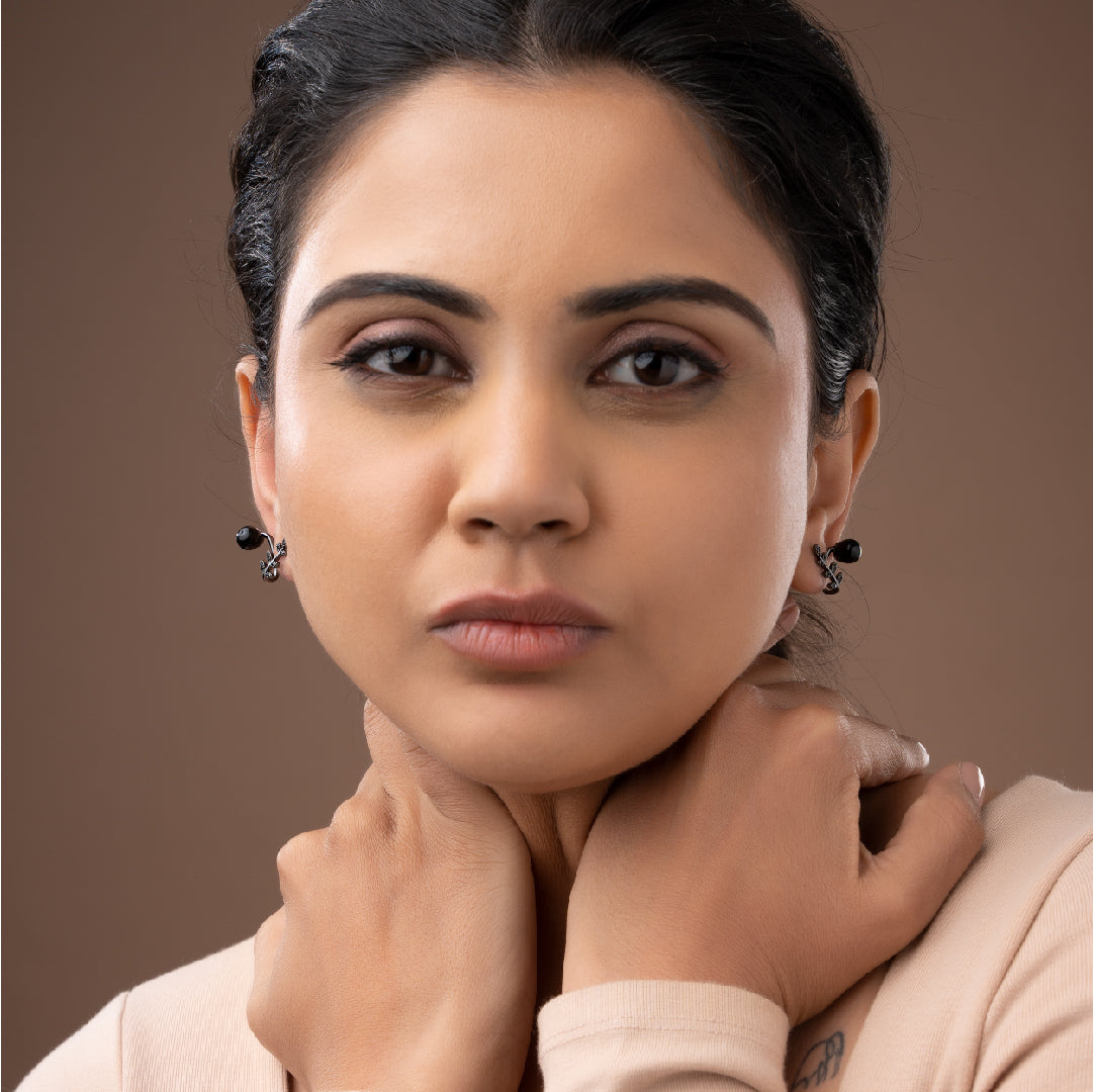 LEAFY PEARLS EARRINGS