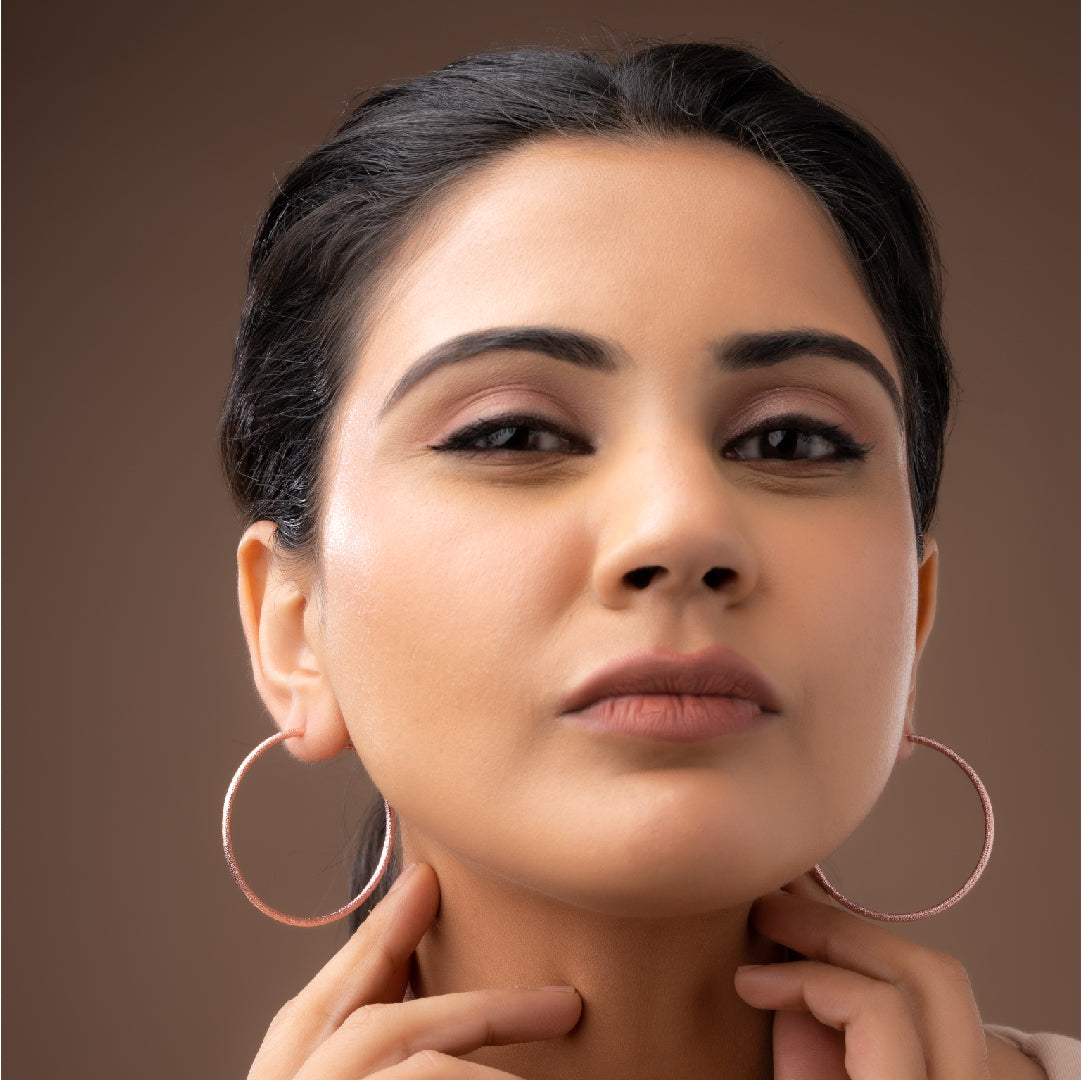 SHIMMER HOOPS EARRINGS