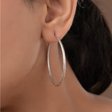 SHIMMER HOOPS EARRINGS
