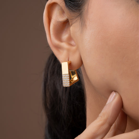 CRYSTAL CUBE EARRINGS