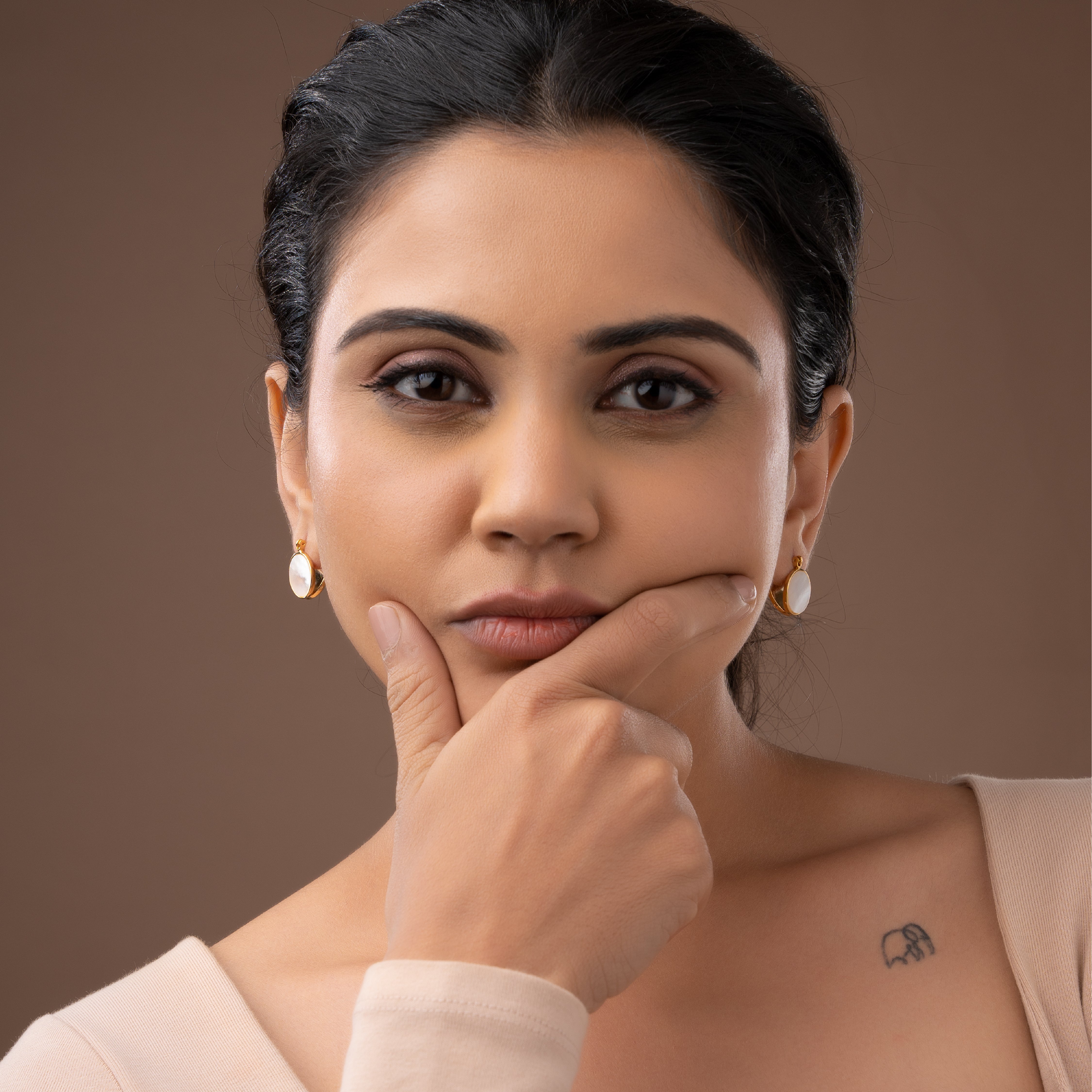 DUAL DYNASTY WHITE EARRINGS